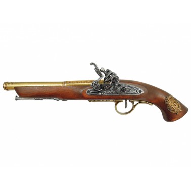 Replika Mušketová Pistole 18.stol., Francie, mosaz