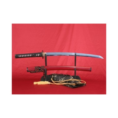 Wakizashi TOKIWA ručně kované z ocele 1095 a reálným hamonem od f. Kawashima