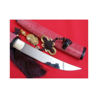 Tanto shira saya NATORI RED z překládané oceli od firmy KAWASHIMA