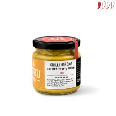 Chilli hořčice s fermentovaným Kampotským pepřem