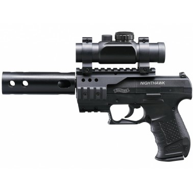 Vzduchová pistole Umarex Walther Night Hawk černá ráže 4,5 mm olověné diabolo