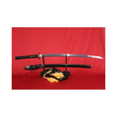 Katana SOKUTEN z překládané ocele AISI 1095 a reálným hamonem