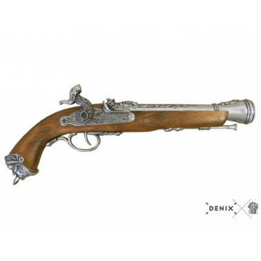 Replika Pistole italská, 18.stol., nikl