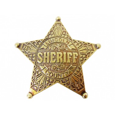 Replika Hvězda šerifská Lincoln Country 6,5cm