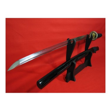 katana JÓGI z uhlíkové oceli AISI 1045 s reálným hamonem