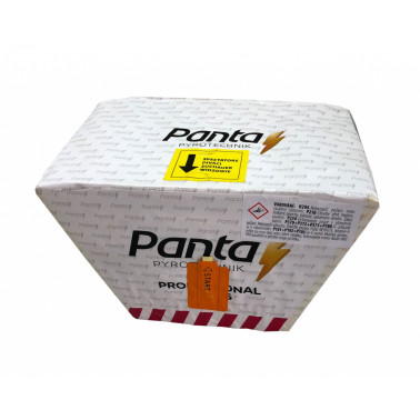 Pyrotechnika Kompakt 49 ran / 16mm Red Glitter Mine šikmý