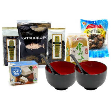 Zestaw do japońskich zup + 2 miski Black&Red