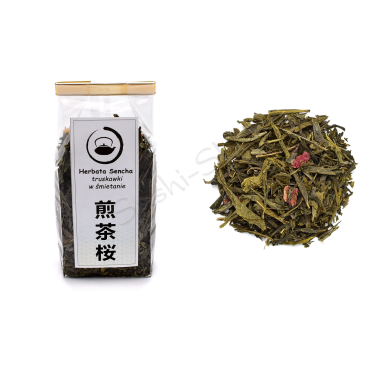 Herbata Sencha Truskawki w Śmietanie 50g
