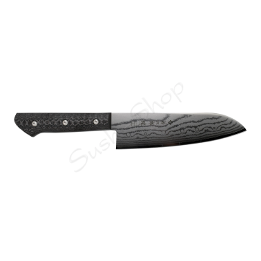 Nóż Tojiro Gai VG-10 Damascus Nóż Santoku 17 cm