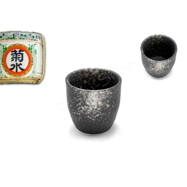 Czarka do sake Silver Grey 4.9x4.8cm 50ml