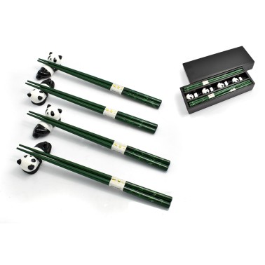 Jídelní hůlky Panda – dárkový set pro 4 osoby