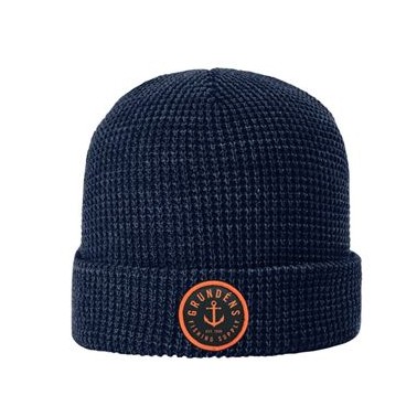 Anchor Waffle Beanie Navy O/S