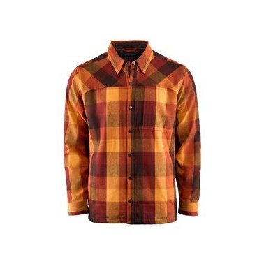 Bankside Lined Shacket Lobster Plaid  XXL