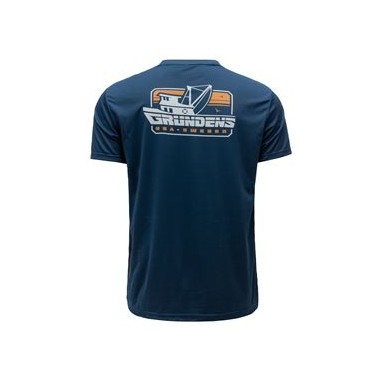 Commercial Boat SS Tech Tee  Blue Abyss L