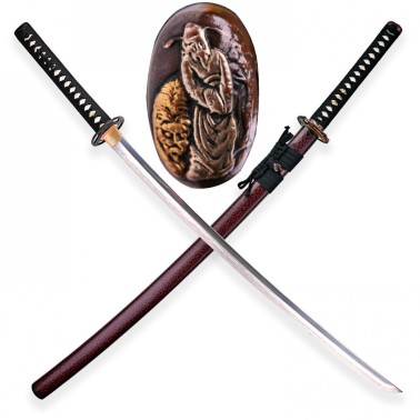 Kojiki Japanese Sword Folded Clay Tempered Damascus Steel