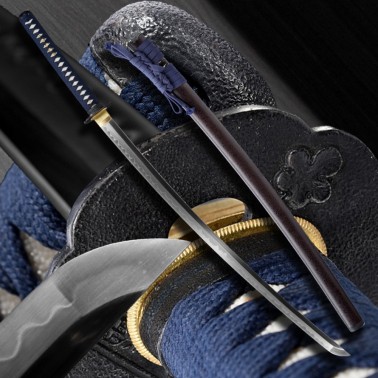 Aojashin Japanese Sword Folded Clay Tempered Damascus Steel