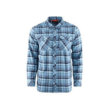 Dungeness Seawool Flannel Shirt  Captain's Blue XXL