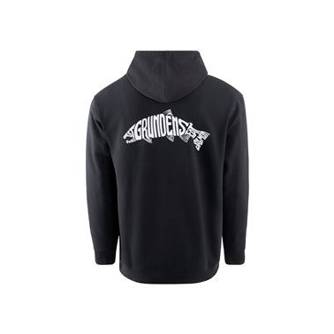 Eat Your Words DWR HD Hoodie Black Salmon Graphic  M