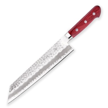 Nůž Gyuto/Kiritsuke Hokiyama-Tosa-Ichi Tsuchime Bright Red 210 mm