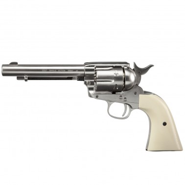 Vzduchový revolver Colt Single Action Army SAA .45 nikl ráže 4,5 mm BB ocelové broky