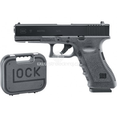 Balíček - Vzduchová pistole Glock 17 BlowBack BB/Diabolo + luxusní kufřík
