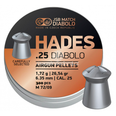 Diabolo JSB Hades 300ks cal.6,35mm