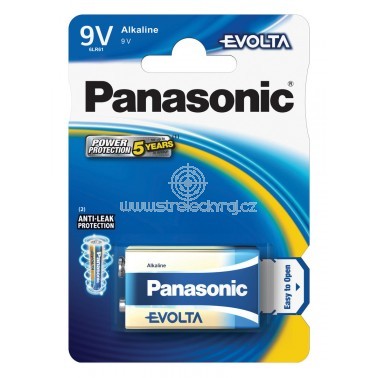 Baterie Panasonic Evolta 9V 6LR61 Alkaline 1ks