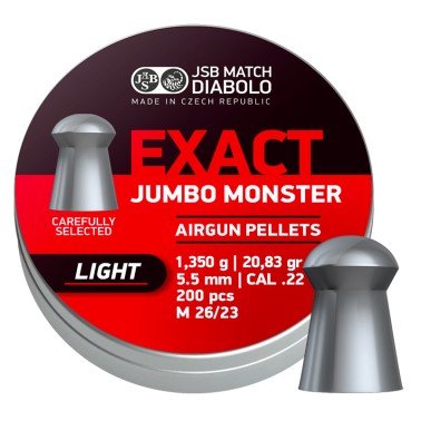Diabolo JSB Exact Jumbo Monster Light 200ks cal.5,52mm