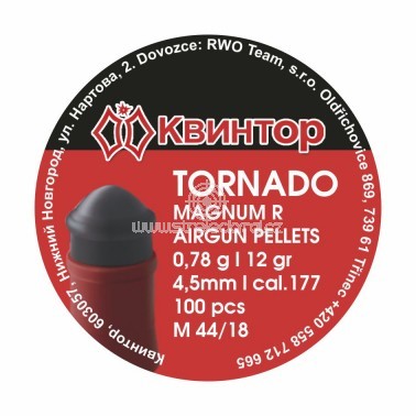 Diabolo Kvintor Tornado Magnum R cal.4,5mm 100ks