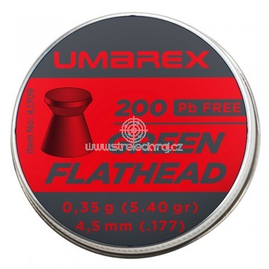 Diabolo Umarex Green Flathead Pb Free cal.4,5mm 200ks