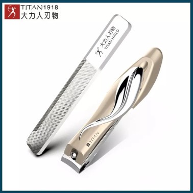 Kleštičky na nehty TITAN C2 Stainless Steel + nanoskleněný pilník na nehty ZDARMA