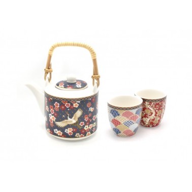 konvička Okinawa na čaj 600 ml + 2 šálky