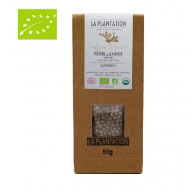 La Plantation BIO Kampotský pepř bílý 50g
