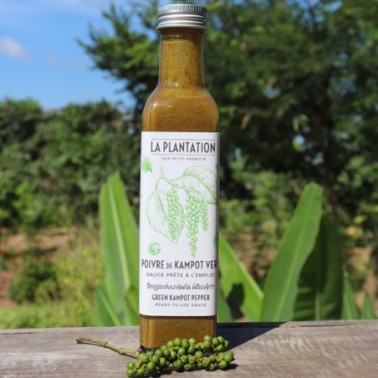 La Plantation Green Kampot pepper sauce - originální omáčka z Kampotského pepře z Kambodži 250ml