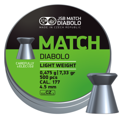 Diabolo JSB Match pistole 500ks cal.4,5mm