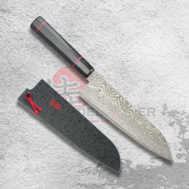 nůž Santoku 180 mm Kanetsune Damascus "Namishibuki" series