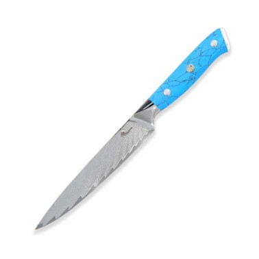Nůž univerzální Utility 150 mm SOK Blue Stone VG-10 Damascus