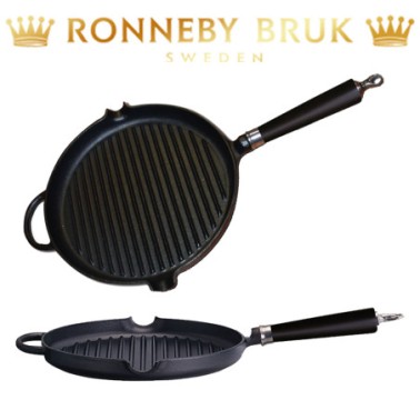 Pánev litinová 24 cm grilovací Ronneby Bruk 120370