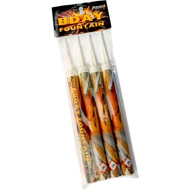 Pyrotechnika Dortová BDAY fontána 15cm (4ks)