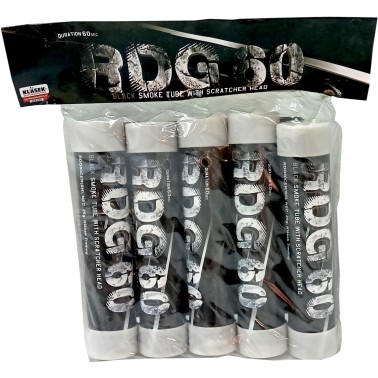 Pyrotechnika Dýmovnice škrtací černá 5ks