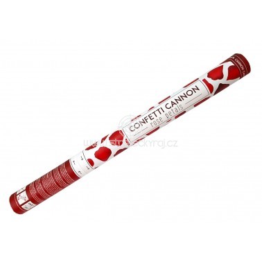 Pyrotechnika konfety 60cm červené lístky