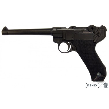 Replika pistole Parabellum Luger P08 Long, Německo 1898