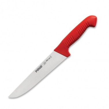 řeznický porcovací nůž 200 mm - červený, Pirge PRO 2002 Butcher