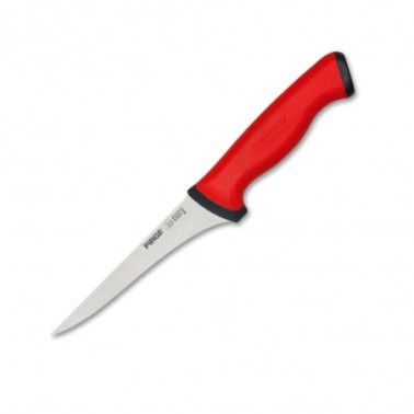 řeznický vykošťovací nůž 115 mm - červený, Pirge DUO Butcher