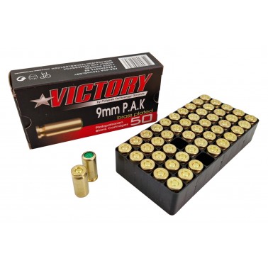 Startovací náboje 9mm pistole 50ks Pobjeda Victory