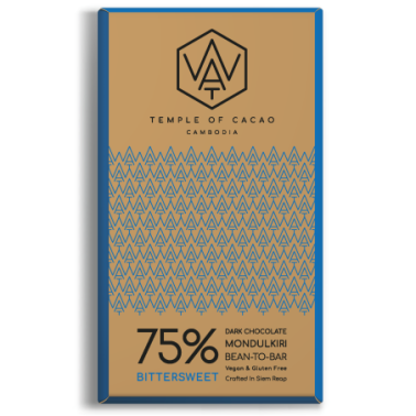 WAT Chocolate čokoláda z Kambodže 75% Bittersweet 70g