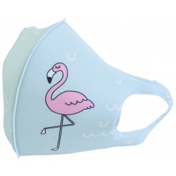 Rouška Premium Flamingo 1ks, dětská, pratelná