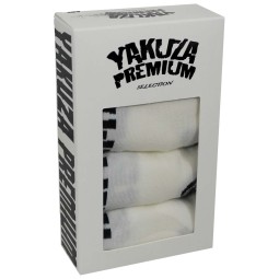 Yakuza Premium 4 páry pánských ponožek 3884 White Socks 44-46
