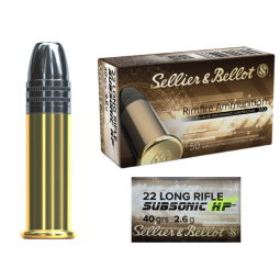 Malorážkové náboje SB 22 LR SUBSONIC LRN-HP 2,56g/40gr bal. 50ks