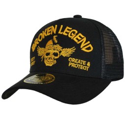 Trucker kšiltovka Broken Legend, černá se síťkou